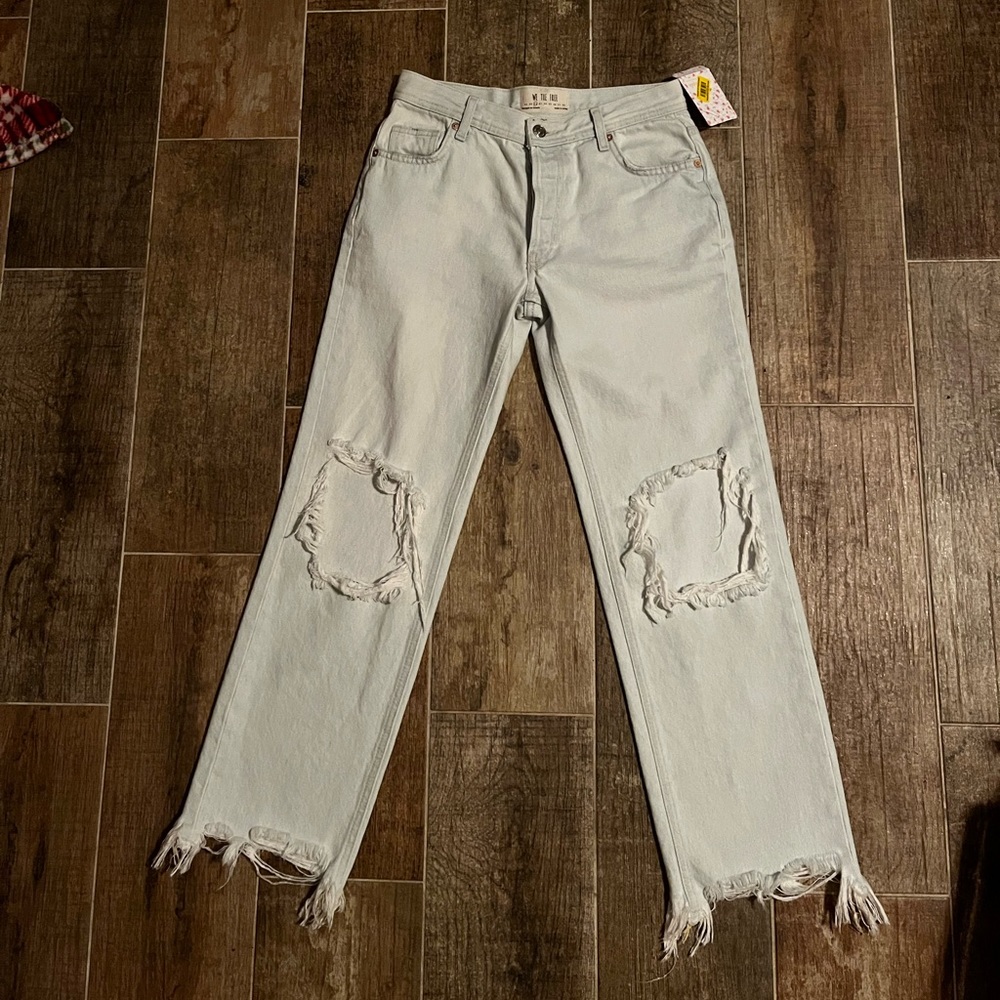 Free people distressed denim